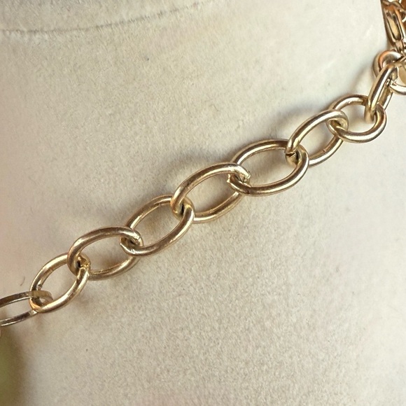 Premier Designs Pale Green Facet Stones Gold Costume Jewelry Necklace - Picture 5 of 12